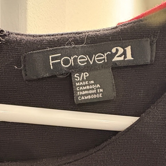 Forever 21 Black Dress with Red Accents - Picture 2 of 4